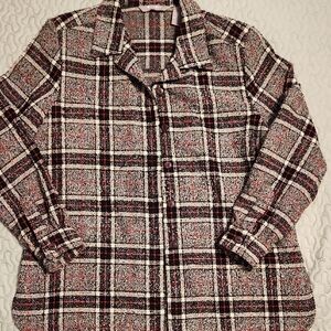 TanJay Black, White and Red Tweed Jacket Petite